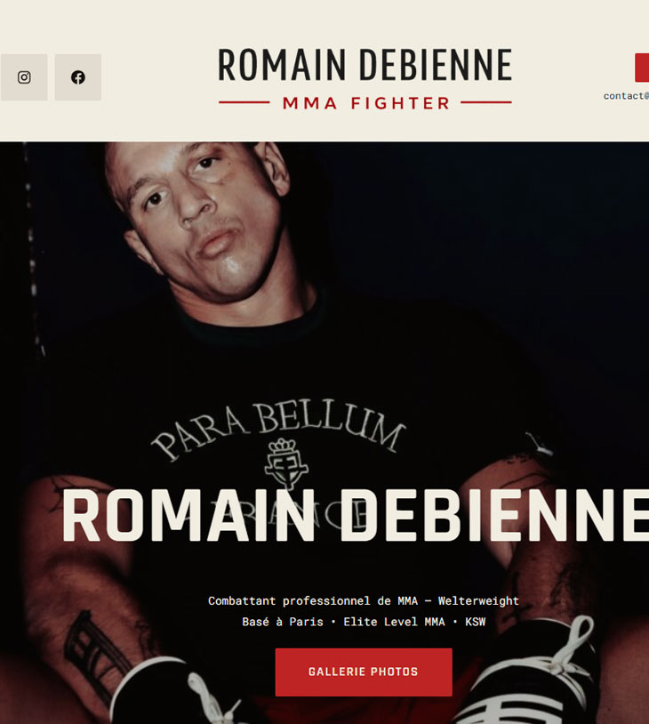 romain debienne combattant mma